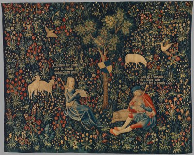 Pastore e pastorella che fanno musica, c.1500-30 da Netherlandish School